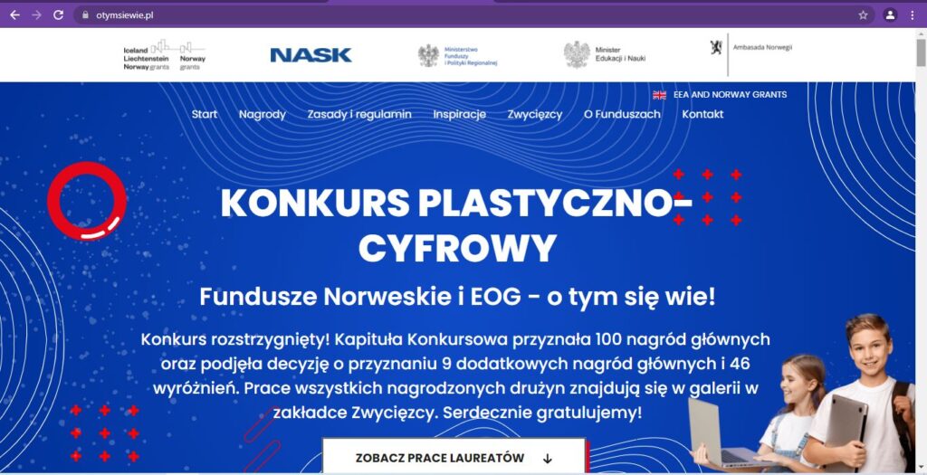 Ogólnopolski Konkurs Plastyczno – Cyfrowym „Fundusze Norweskie i EOG – o tym się wie!”